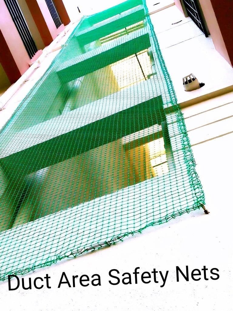 Duct area safety netting